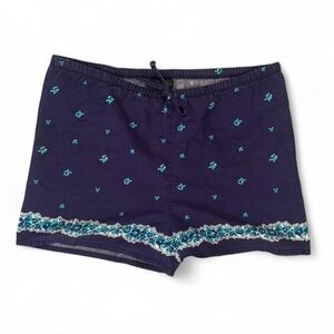 Vintage Y2K Relativity Intimates Blue High Waist 100% Cotton Women's Shorts
